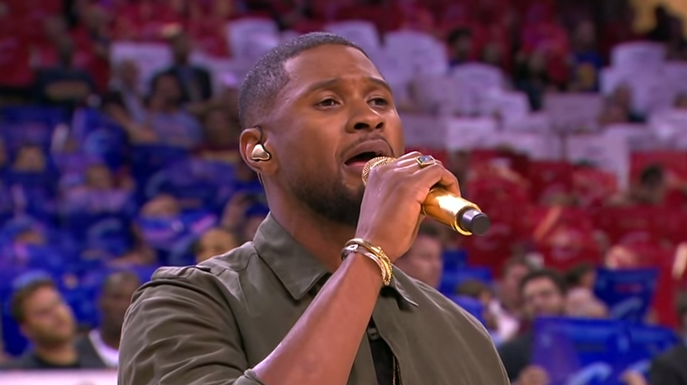 Usher-National-Anthem-NBA-Finals